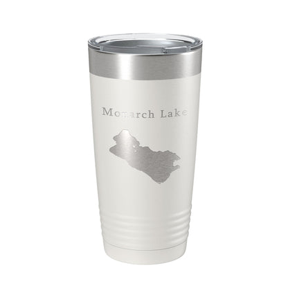 Monarch Lake Map Tumbler Travel Mug Insulated Laser Engraved Coffee Cup Colorado 20 oz-7