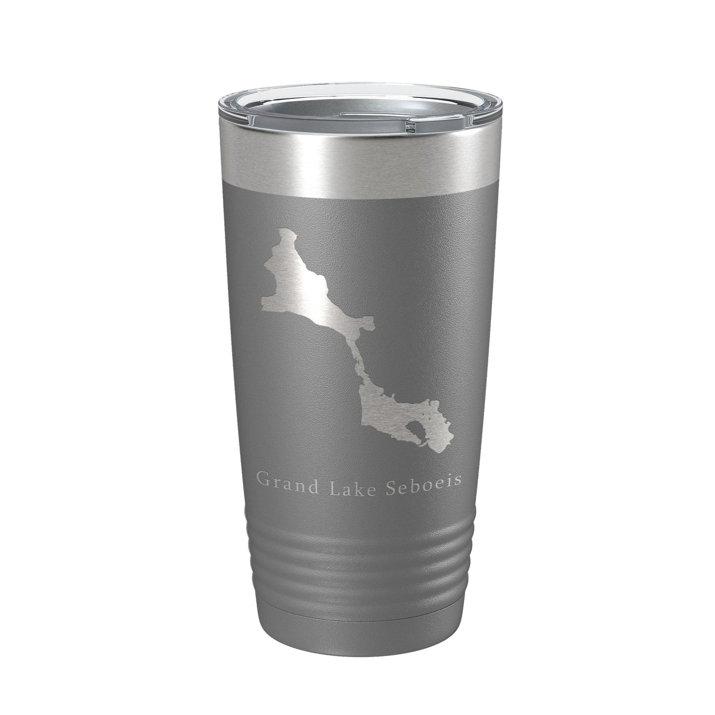 Grand Lake Seboeis Map Tumbler Travel Mug Insulated Laser Engraved Coffee Cup Maine 20 oz-16