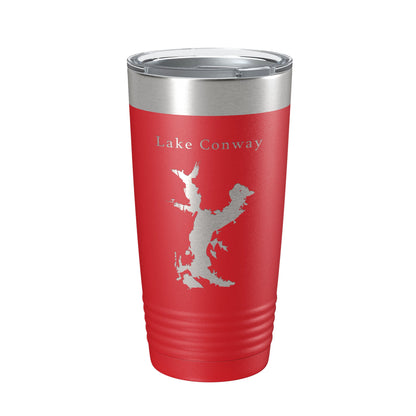 Lake Conway Map Tumbler Travel Mug Insulated Laser Engraved Coffee Cup Arkansas 20 oz-10