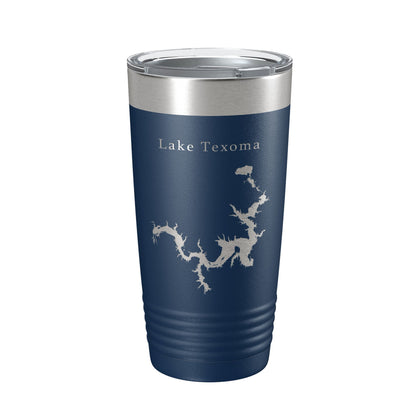 Lake Texoma Map Tumbler Travel Mug Insulated Laser Engraved Coffee Cup Oklahoma Texas 20 oz-8