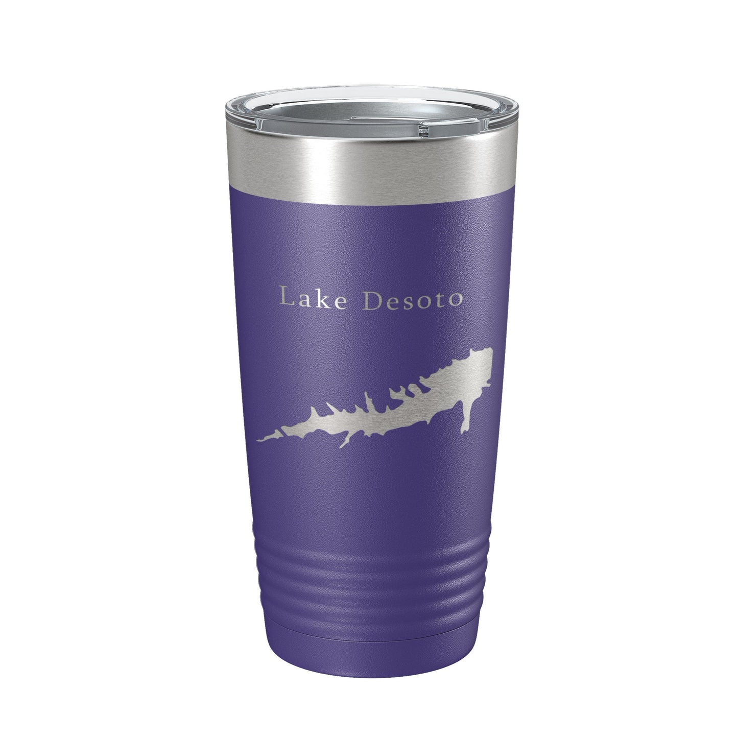 Lake Desoto Map Tumbler Travel Mug Insulated Laser Engraved Coffee Cup Hot Springs Village Arkansas 20 oz-15
