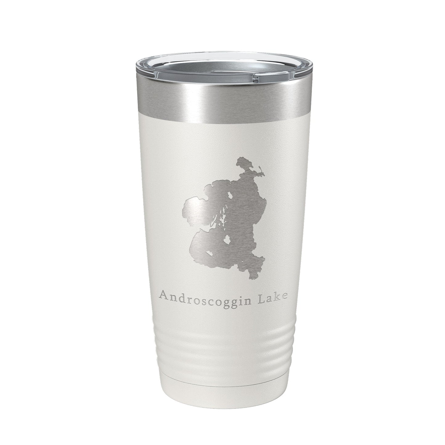 Androscoggin Lake Map Tumbler Travel Mug Insulated Laser Engraved Coffee Cup Maine 20 oz-7