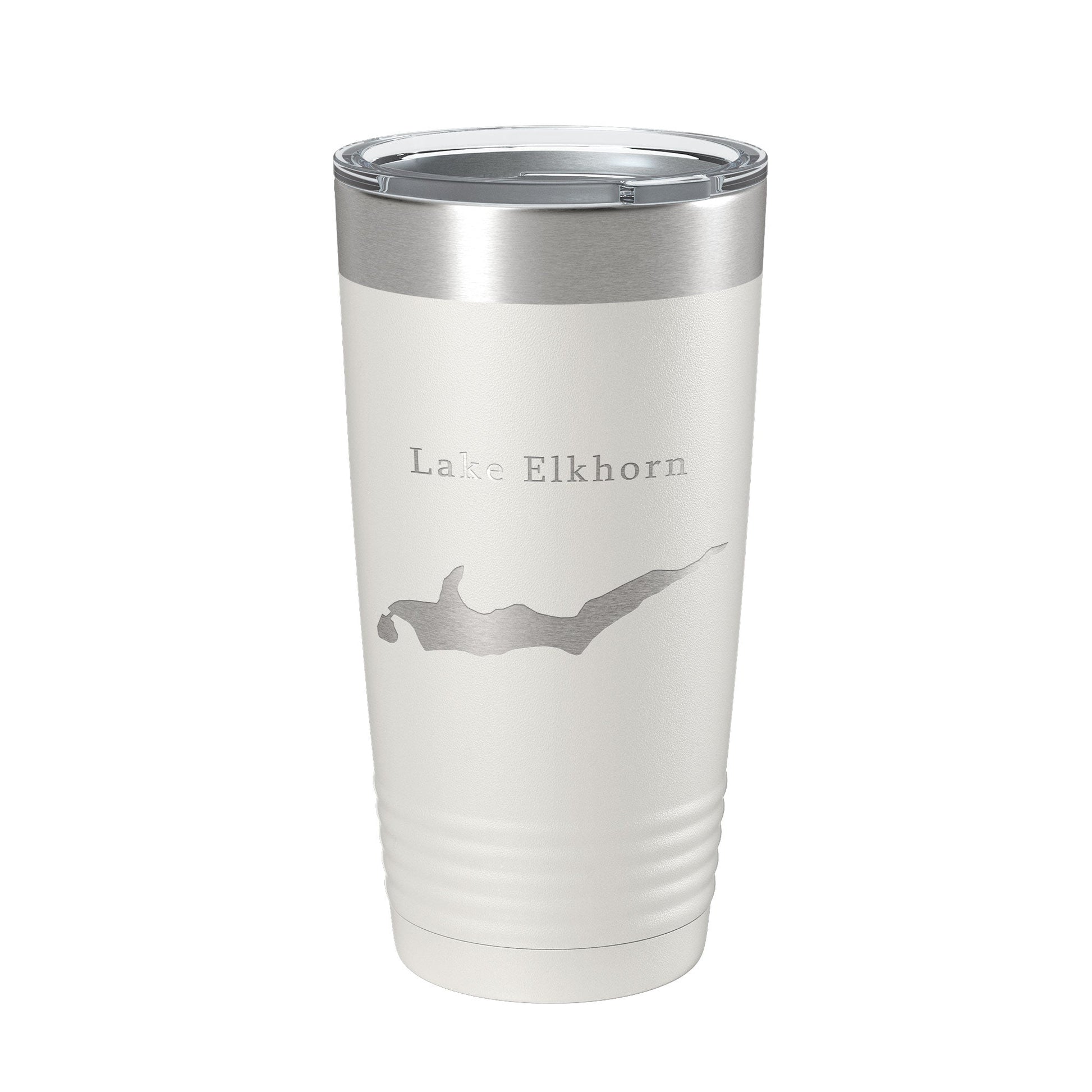 Lake Elkhorn Map Tumbler Travel Mug Insulated Laser Engraved Coffee Cup Maryland 20 oz-1
