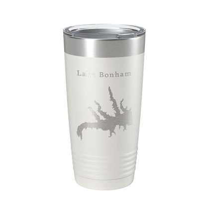 Lake Bonham Map Tumbler Travel Mug Insulated Laser Engraved Coffee Cup Texas 20 oz-7