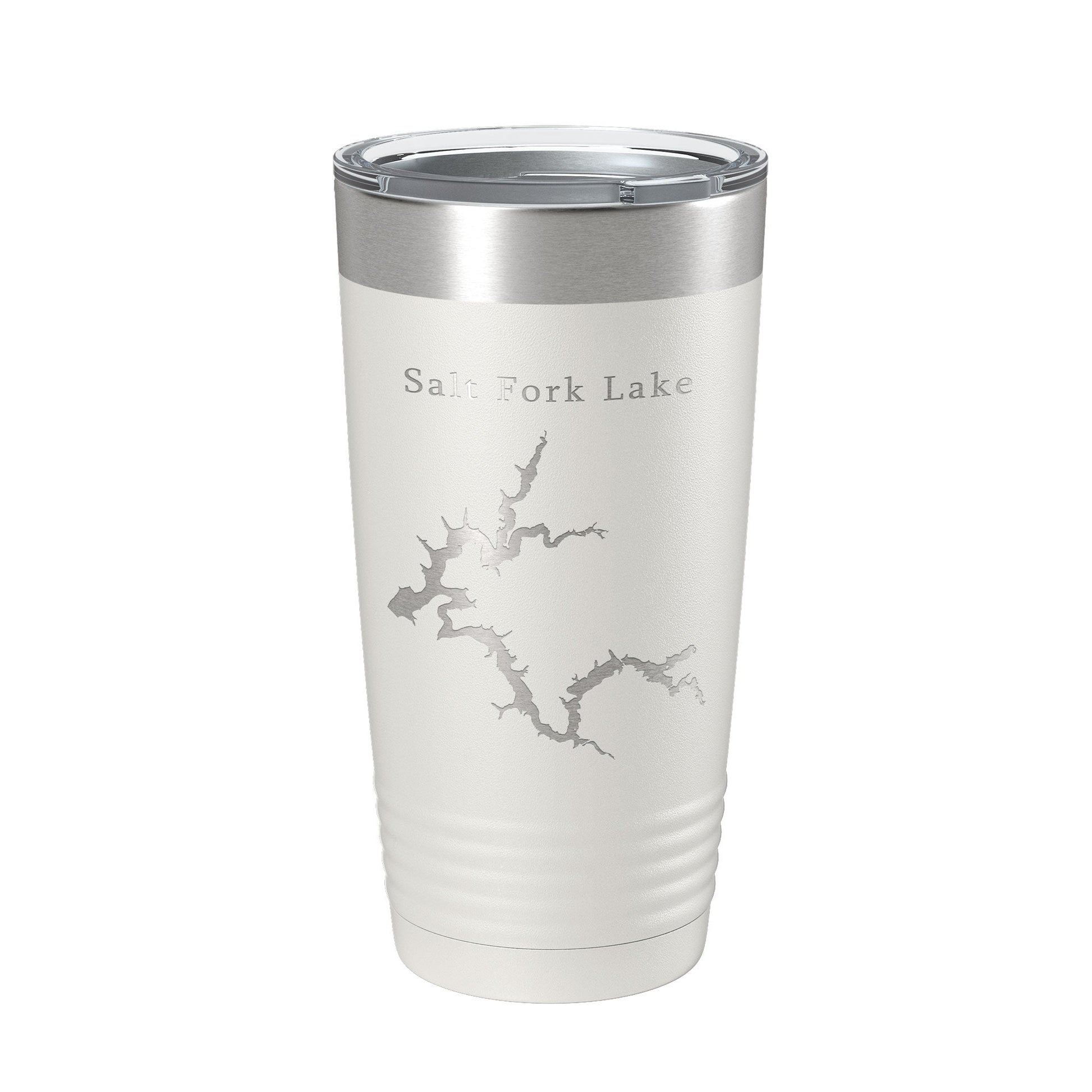 Salt Fork Lake Map Tumbler Travel Mug Insulated Laser Engraved Coffee Cup Ohio 20 oz-1
