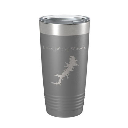 Lake of the Woods Map Tumbler Travel Mug Insulated Laser Engraved Coffee Cup Virginia 20 oz-16