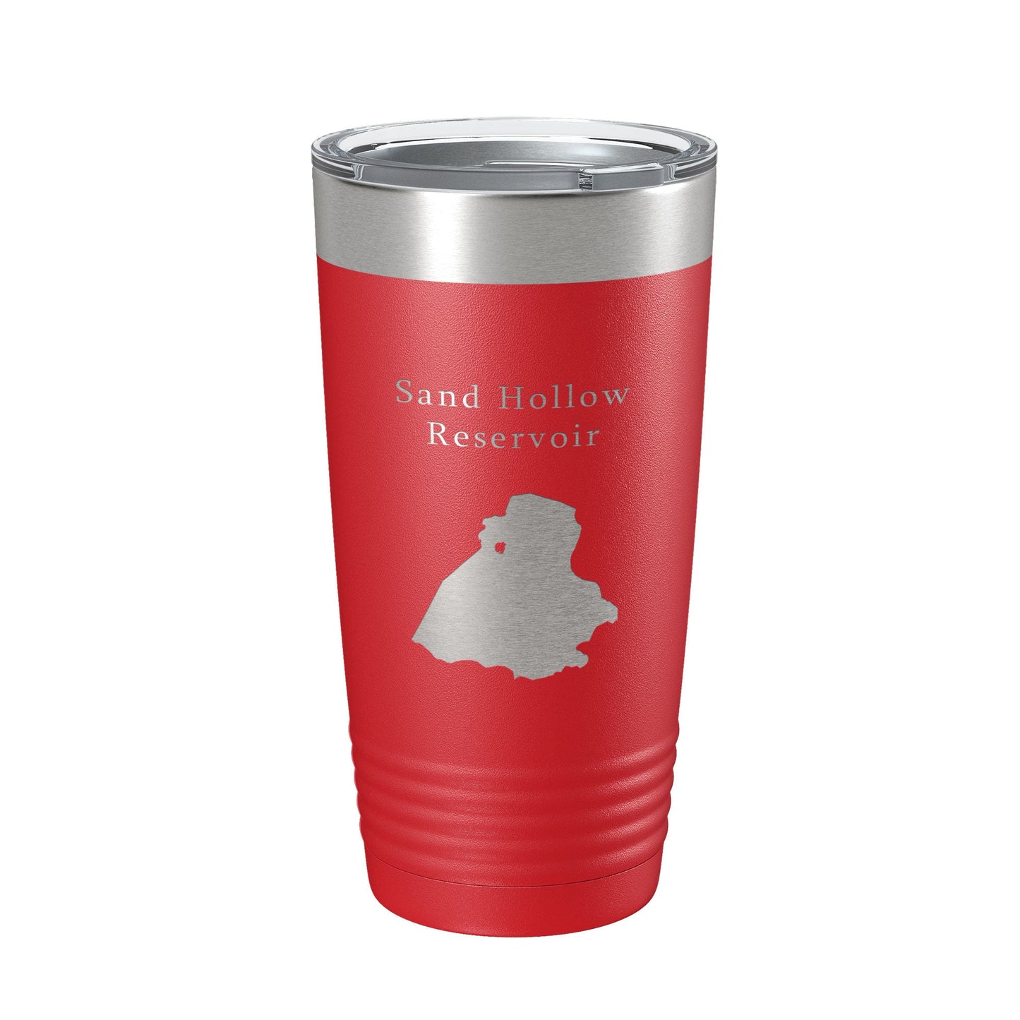 Sand Hollow Reservoir Tumbler Lake Map Travel Mug Insulated Laser Engraved Coffee Cup Utah 20 oz-10