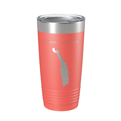 Cazenovia Lake Map Tumbler Travel Mug Insulated Laser Engraved Coffee Cup New York 20 oz-20