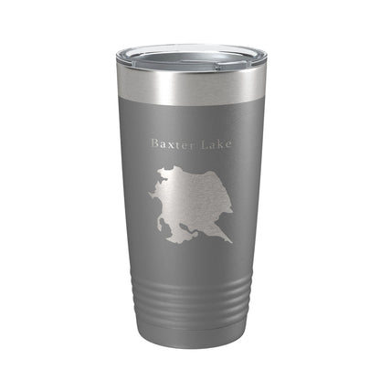 Baxter Lake Map Tumbler Travel Mug Insulated Laser Engraved Coffee Cup Rochester New Hampshire 20 oz-16