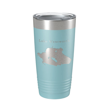 Lake Wentworth Map Tumbler Travel Mug Insulated Laser Engraved Coffee Cup New Hampshire 20 oz-13