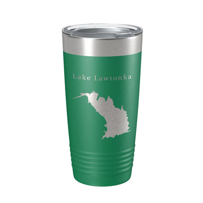 Lake Lawtonka Map Tumbler Travel Mug Insulated Laser Engraved Coffee Cup Oklahoma 20 oz-9