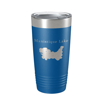Manistique Lake Map Tumbler Travel Mug Insulated Laser Engraved Coffee Cup Michigan 20 oz-6