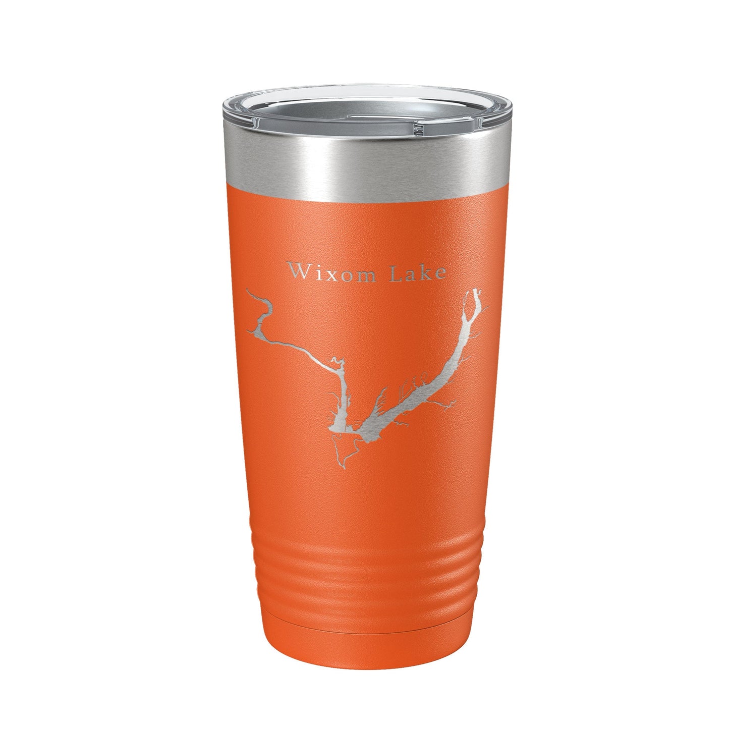 Wixom Lake Tittabawassee Map Tumbler Travel Mug Insulated Laser Engraved Coffee Cup Michigan 20 oz-17