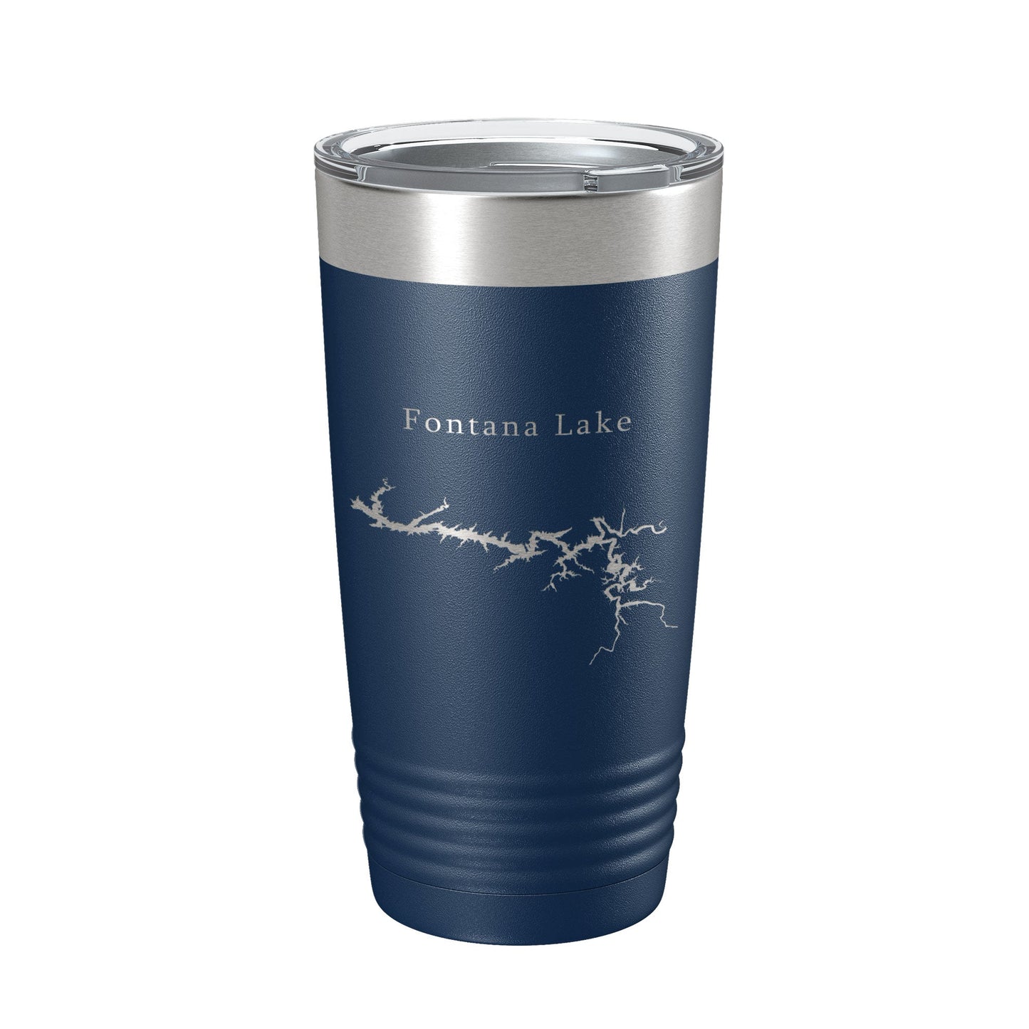 Fontana Lake Map Tumbler Travel Mug Insulated Laser Engraved Coffee Cup North Carolina 20 oz-2