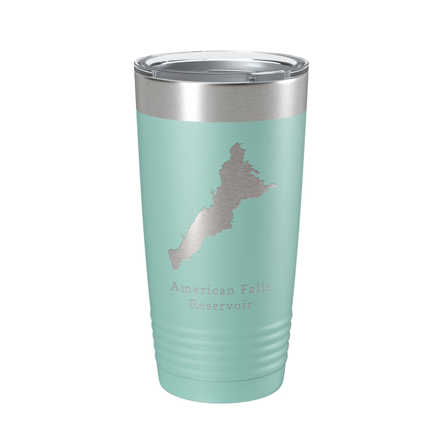 American Falls Reservoir Tumbler Lake Map Travel Mug Insulated Laser Engraved Coffee Cup Snake River Idaho 20 oz-12