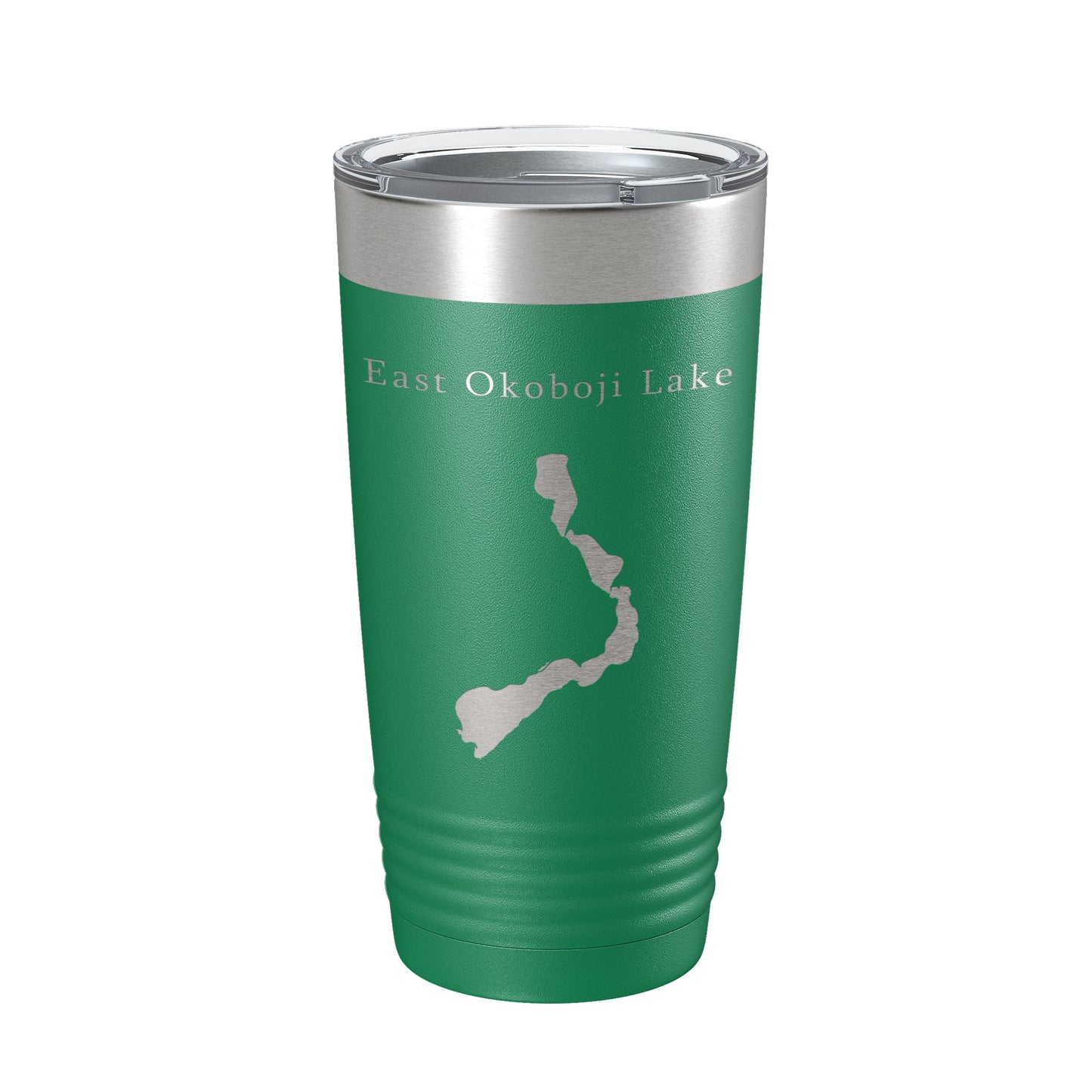 East Okoboji Lake Map Tumbler Travel Mug Insulated Laser Engraved Coffee Cup Iowa 20 oz-9