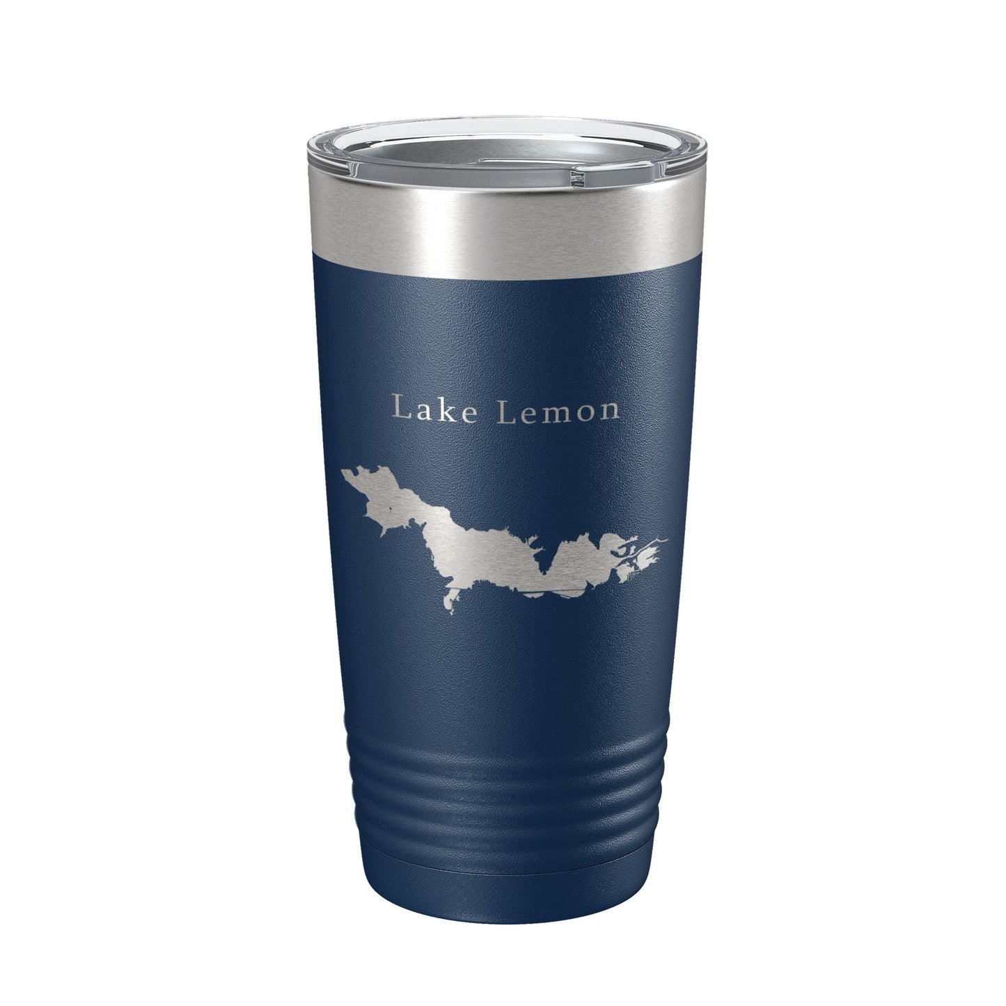 Lake Lemon Map Tumbler Travel Mug Insulated Laser Engraved Coffee Cup Indiana 20 oz-8