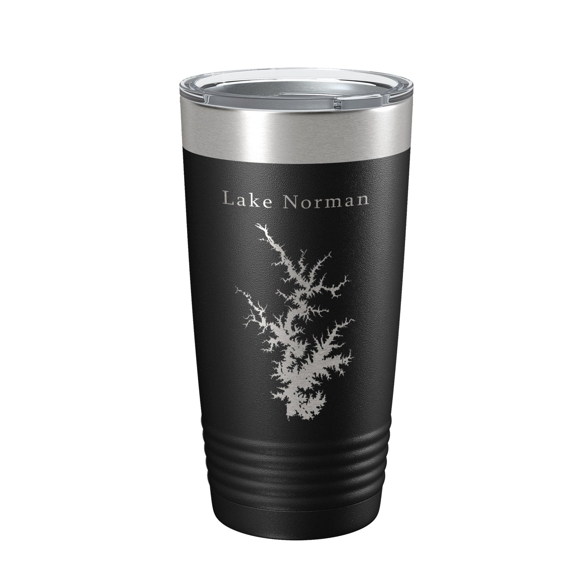 Lake Norman Map Tumbler Travel Mug Insulated Laser Engraved Coffee Cup North Carolina 20 oz-0