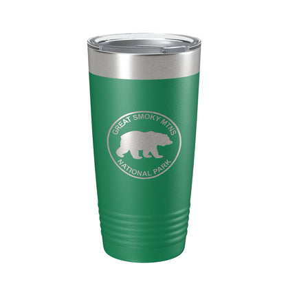 Smokies Bear Tumbler Great Smoky Mountains National Park Travel Mug Insulated Laser Engraved Coffee Cup Gatlinburg Pigeon Forge Townsend GSMNP 20 oz-9