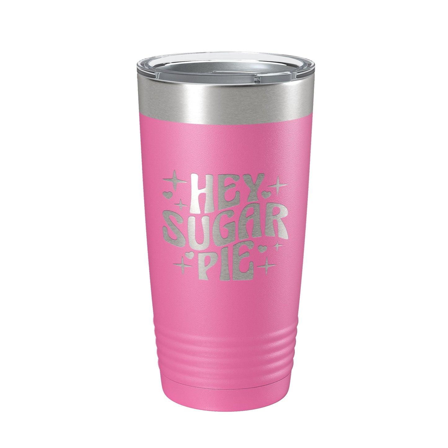 Hey Sugar Pie Tumbler Valentine's Day Travel Mug Gift Insulated Laser Engraved Coffee Cup Retro 20 oz-11