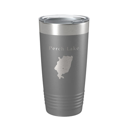 Perch Lake Map Tumbler Travel Mug Insulated Laser Engraved Coffee Cup Michigan 20 oz-16