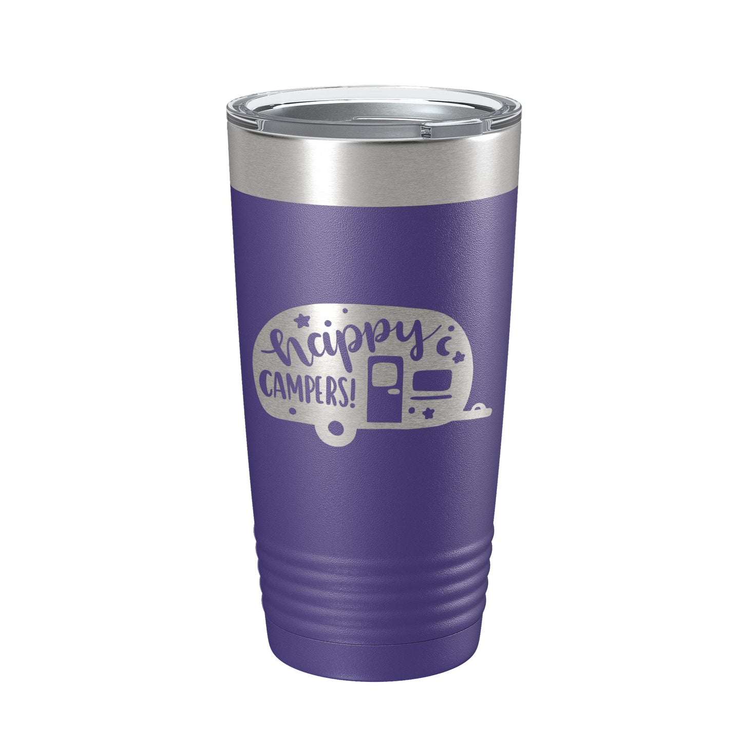 Happy Campers Tumbler RV Camping Travel Mug Gift Insulated Laser Engraved Coffee Cup Tent Outdoors 20 oz-15