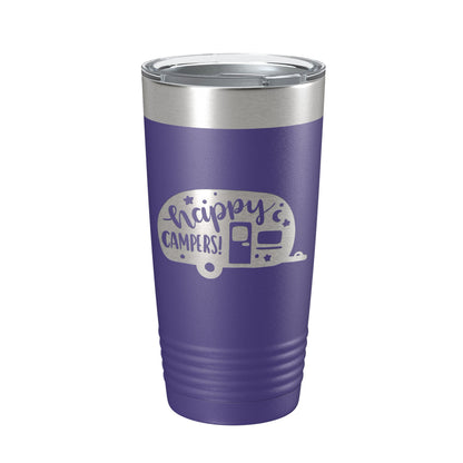 Happy Campers Tumbler RV Camping Travel Mug Gift Insulated Laser Engraved Coffee Cup Tent Outdoors 20 oz-15