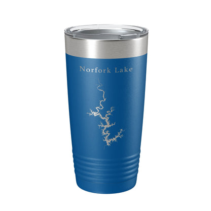 Norfork Lake Map Tumbler Travel Mug Insulated Laser Engraved Coffee Cup Arkansas Missouri 20 oz-6