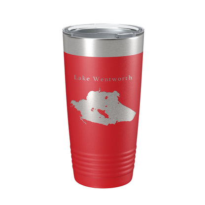Lake Wentworth Map Tumbler Travel Mug Insulated Laser Engraved Coffee Cup New Hampshire 20 oz-10