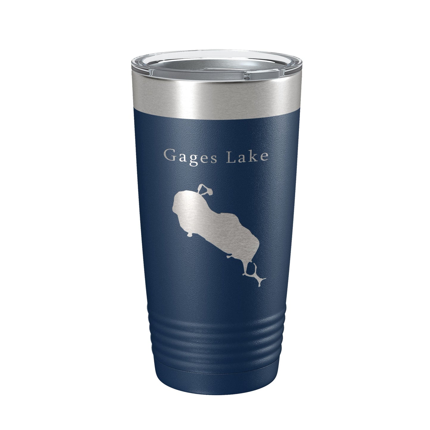 Gages Lake Map Tumbler Travel Mug Insulated Laser Engraved Coffee Cup Illinois 20 oz-8