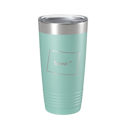Wyoming Tumbler Home State Travel Mug Insulated Laser Engraved Map Coffee Cup 20 oz-12