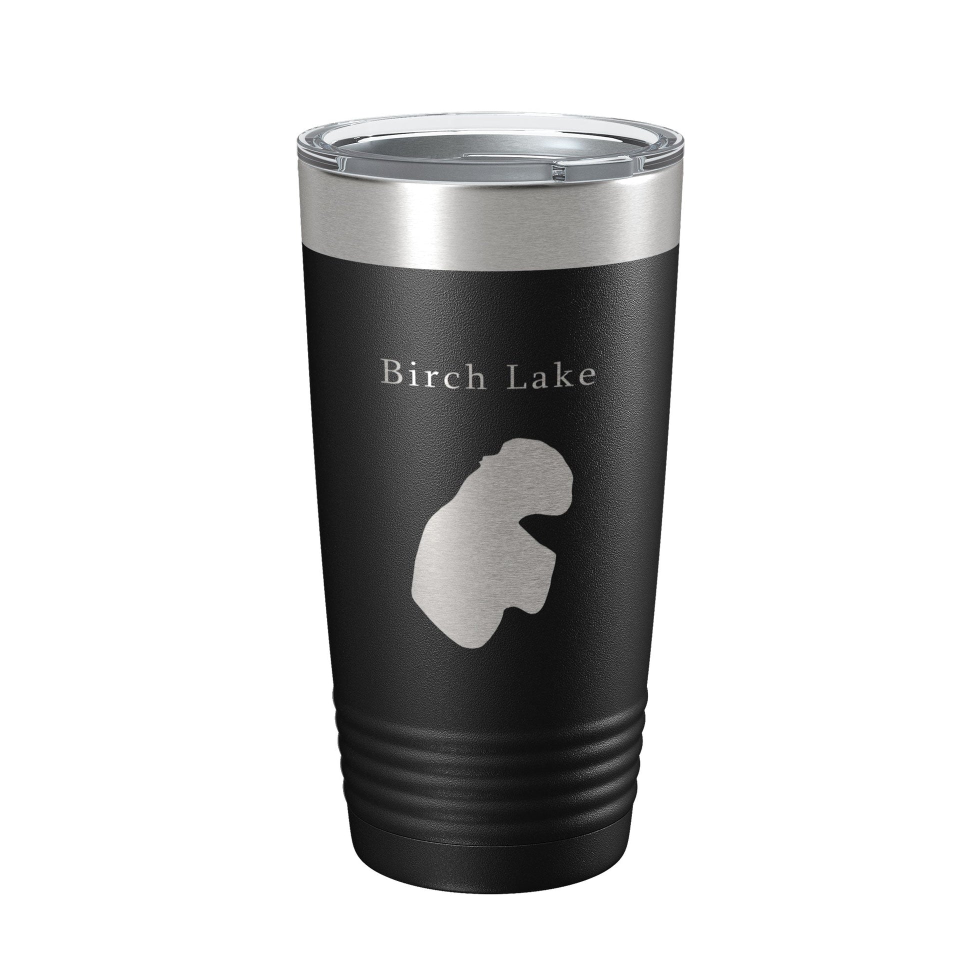 Birch Lake Map Tumbler Travel Mug Insulated Laser Engraved Coffee Cup Alaska 20 oz-5