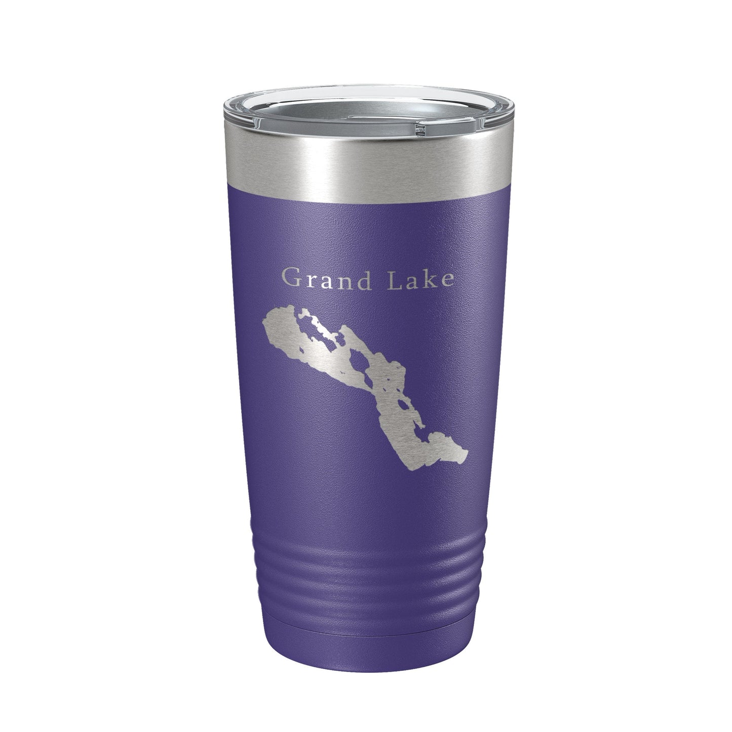 Grand Lake Map Tumbler Travel Mug Insulated Laser Engraved Coffee Cup Michigan 20 oz-15