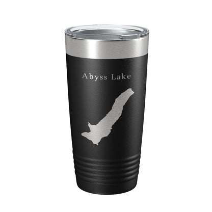 Abyss Lake Map Tumbler Travel Mug Insulated Laser Engraved Coffee Cup Alaska 20 oz-5
