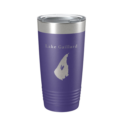 Lake Gaillard Map Tumbler Travel Mug Insulated Laser Engraved Coffee Cup Connecticut 20 oz-15