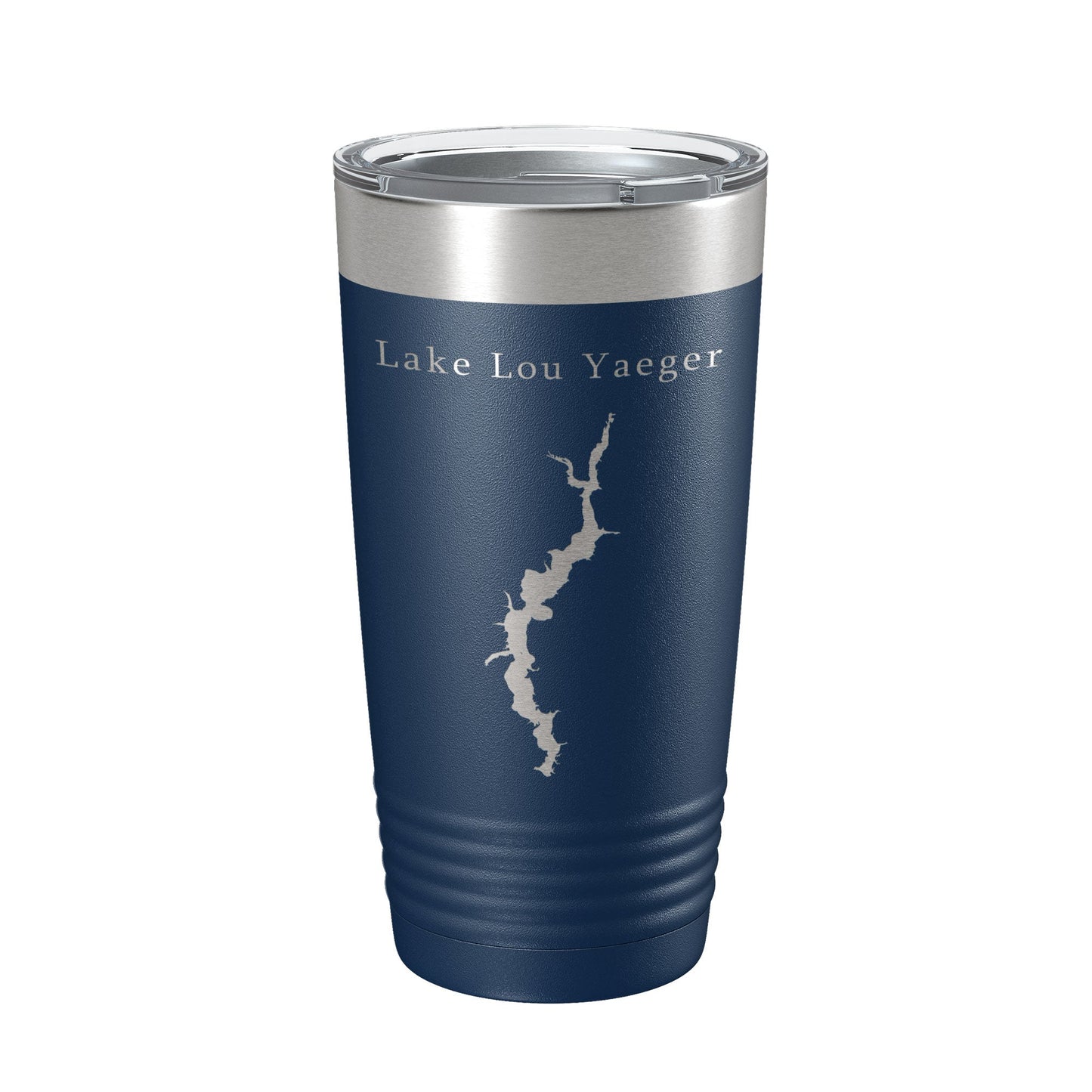 Lake Lou Yaeger Map Tumbler Travel Mug Insulated Laser Engraved Coffee Cup Illinois 20 oz-2