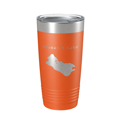 Monarch Lake Map Tumbler Travel Mug Insulated Laser Engraved Coffee Cup Colorado 20 oz-17
