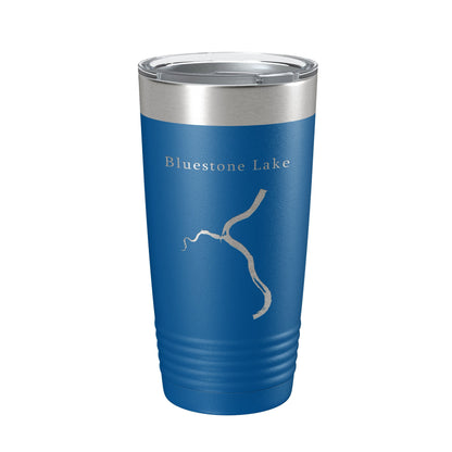 Bluestone Lake New River Map Tumbler Travel Mug Insulated Laser Engraved Coffee Cup West Virginia 20 oz-6