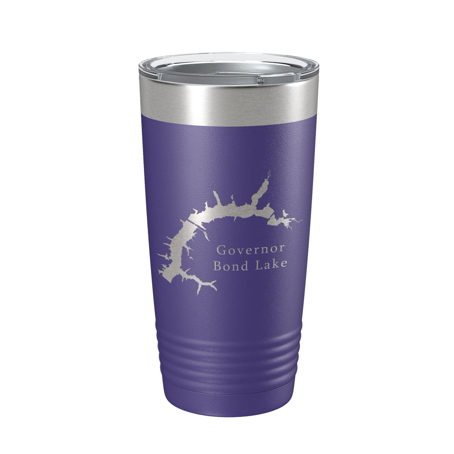 Governor Bond Lake Map Tumbler Travel Mug Insulated Laser Engraved Coffee Cup Illinois 20 oz-15