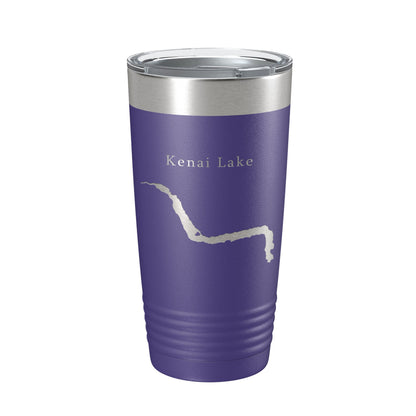 Kenai Lake Map Tumbler Travel Mug Insulated Laser Engraved Coffee Cup Alaska 20 oz-15