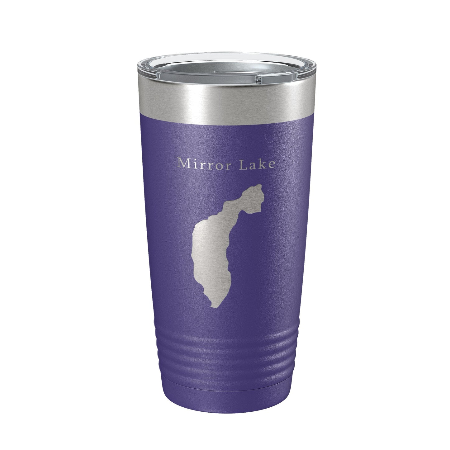 Mirror Lake Map Tumbler Travel Mug Insulated Laser Engraved Coffee Cup New York 20 oz-15