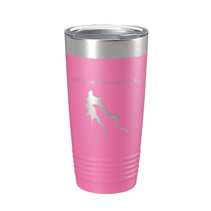 Willow Springs Lake Map Tumbler Travel Mug Insulated Laser Engraved Coffee Cup Arizona 20 oz-11