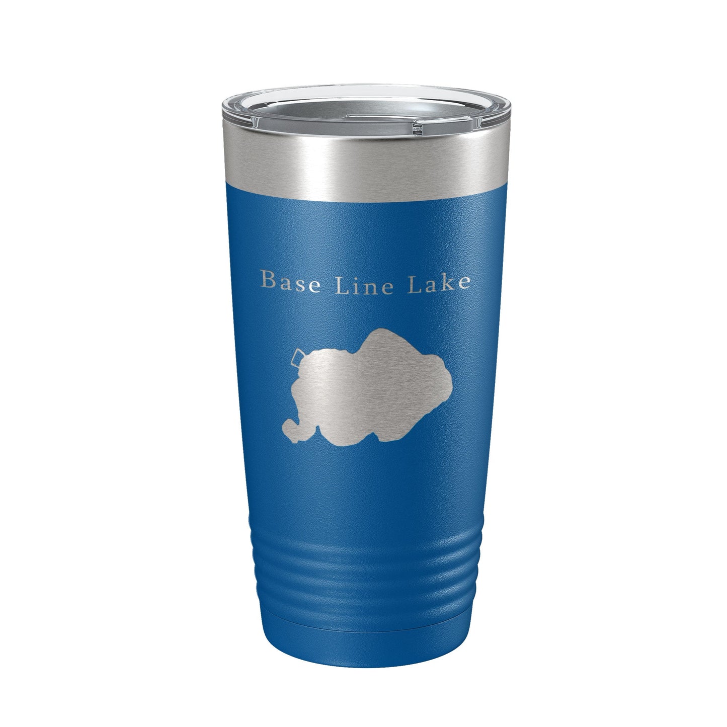 Base Line Lake Map Tumbler Travel Mug Insulated Laser Engraved Coffee Cup Huron River Chain of Lakes Michigan 20 oz-6