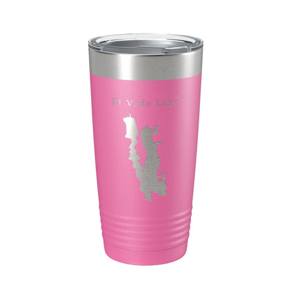 El Vado Lake Map Tumbler Travel Mug Insulated Laser Engraved Coffee Cup New Mexico 20 oz-11