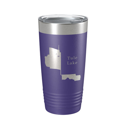 Tule Lake Map Tumbler Travel Mug Insulated Laser Engraved Coffee Cup California 20 oz-15