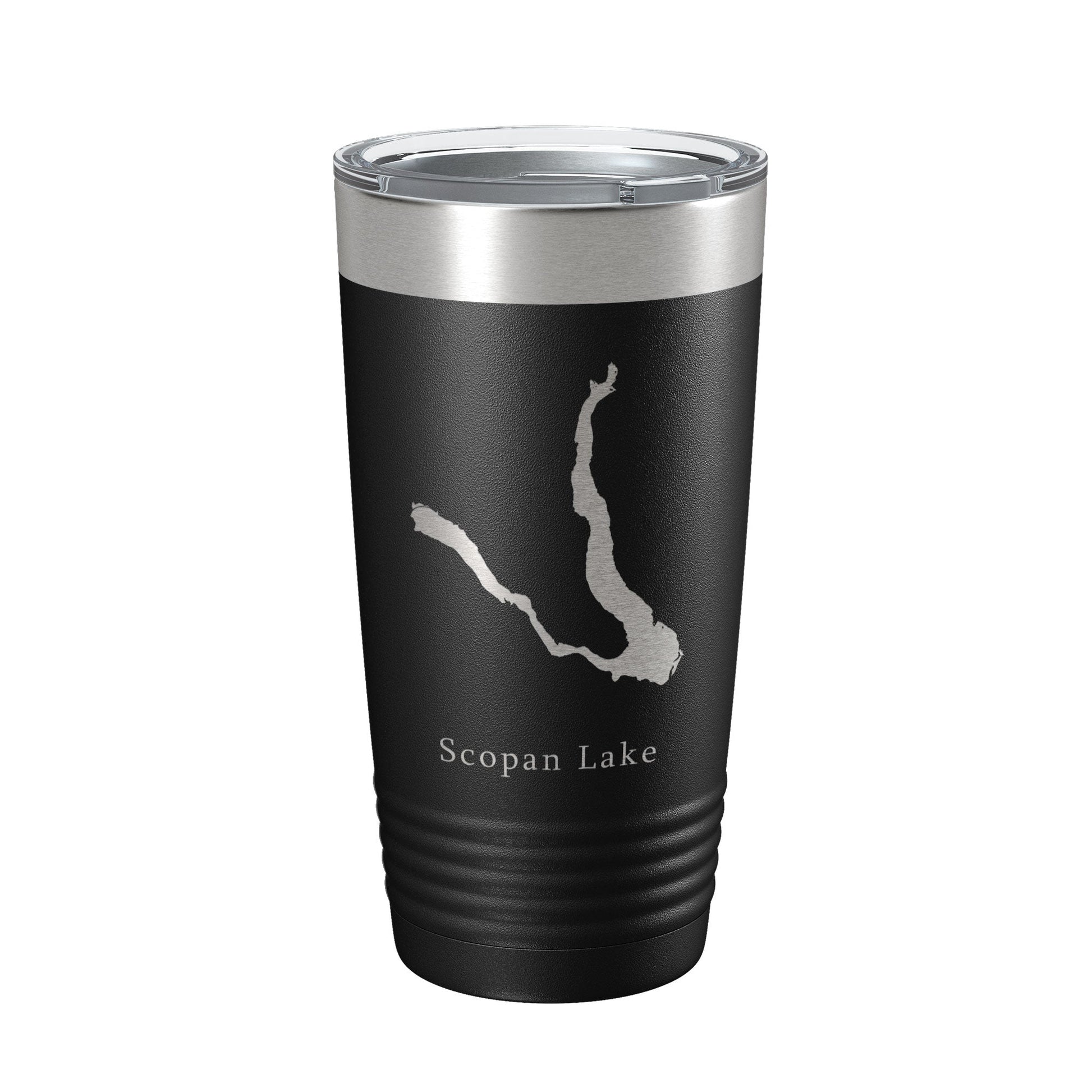 Scopan Lake Squapan Map Tumbler Travel Mug Insulated Laser Engraved Coffee Cup Maine 20 oz-0