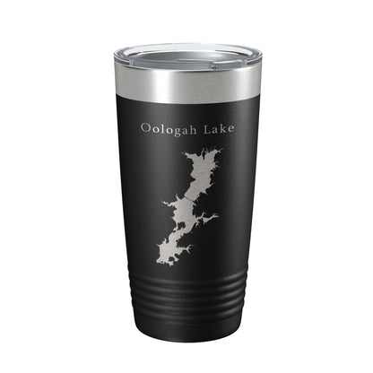 Oologah Lake Map Tumbler Travel Mug Insulated Laser Engraved Coffee Cup Oklahoma 20 oz-0