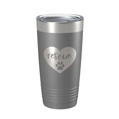 Rescue Dog Tumbler Love Heart Travel Mug Gift Insulated Laser Engraved Coffee Cup 20 oz-16