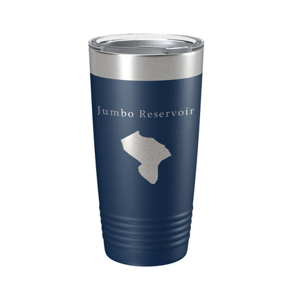 Jumbo Reservoir Tumbler Lake Map Travel Mug Insulated Laser Engraved Coffee Cup Colorado 20 oz-2