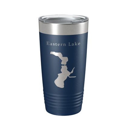 Eastern Lake Map Tumbler Travel Mug Insulated Laser Engraved Coffee Cup Florida 20 oz-2